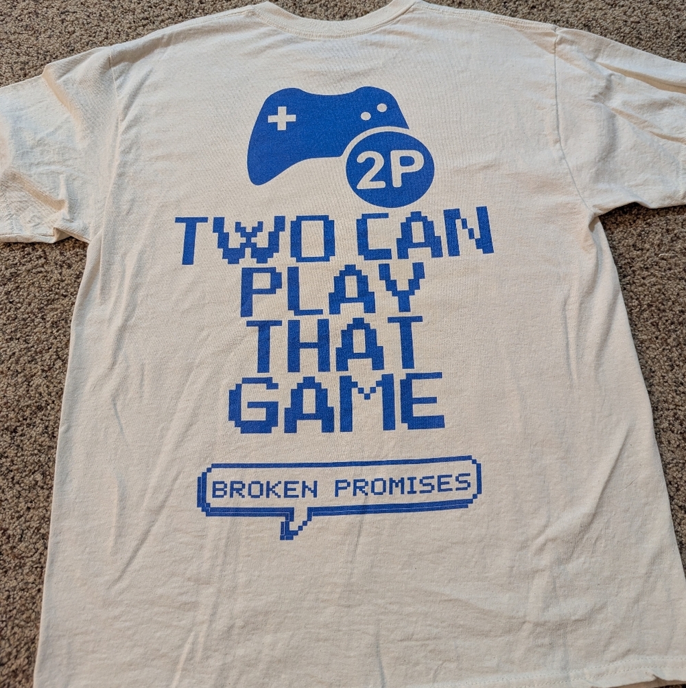 Broken Promises 2 Player Unisex Tee - Picture 7 of 8